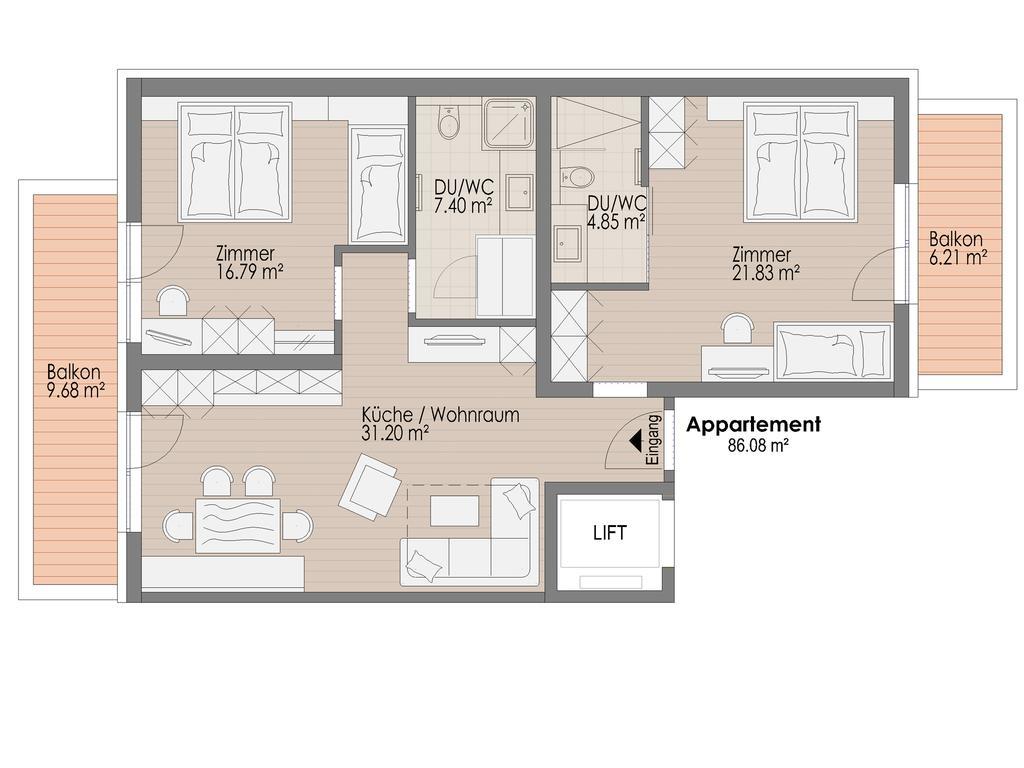 Lux Appartements Ischgl Habitación foto